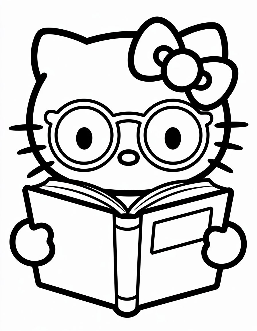 Hello Kitty with Glasses